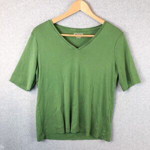 Chico's Green Short Sleeve Tee